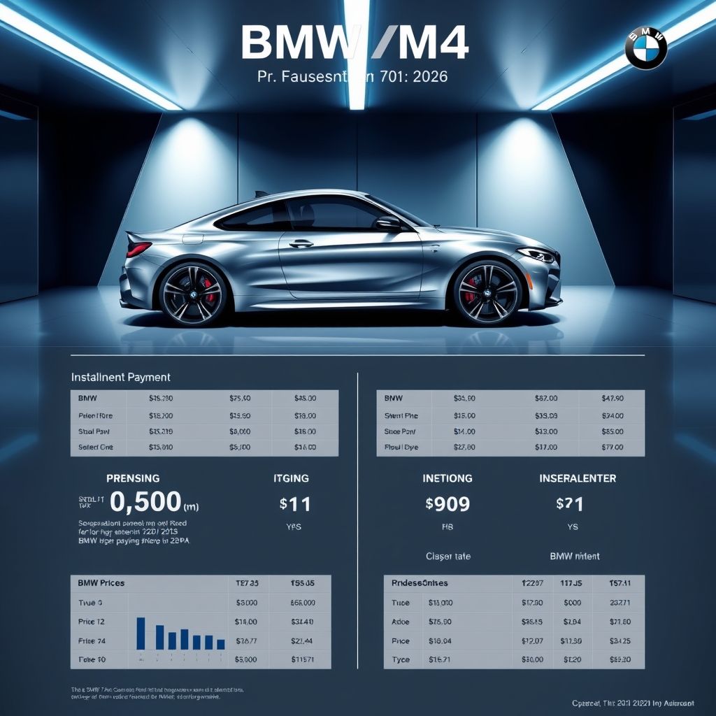 ราคาและตารางผ่อน BMW M4 20252026